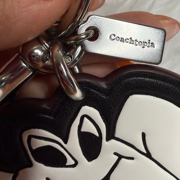 COACH Frog Ring Bag Charm Leather - Picture 3 of 4
